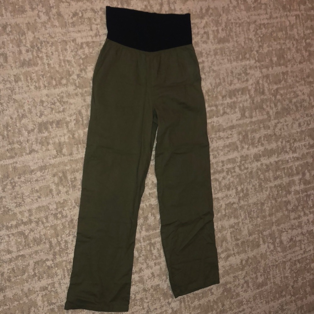 Olive loose fitting pants